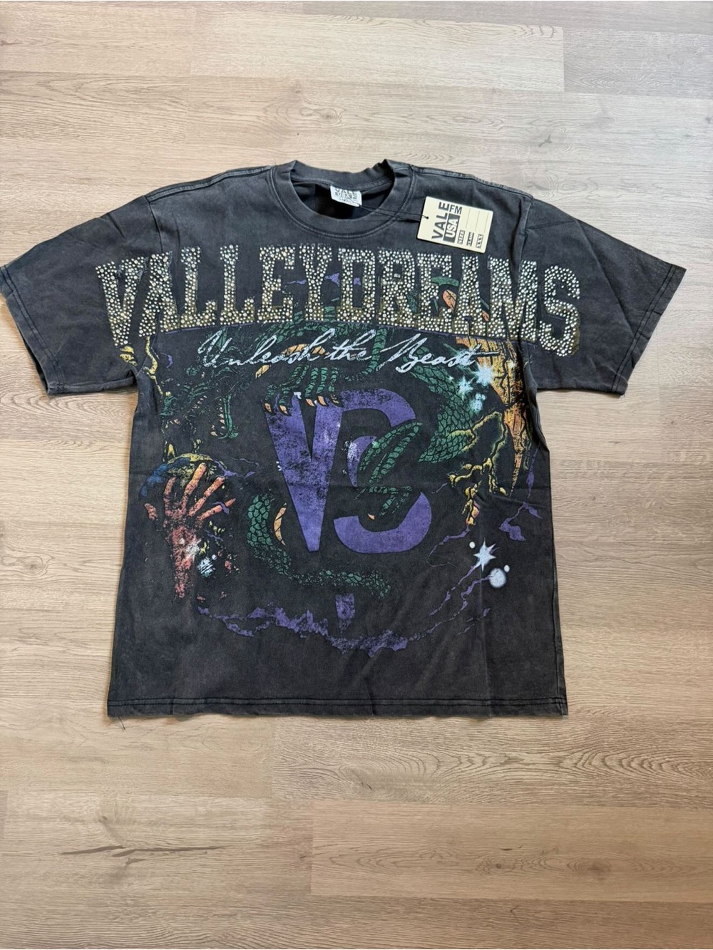 Valley Dreams Graphic Tee with Purple V3 Emblem
